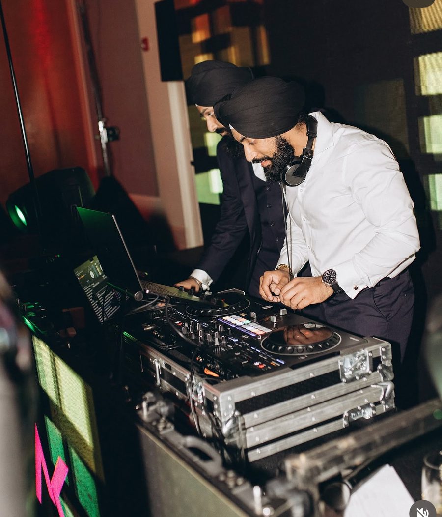 DJ Lakha behind the booth